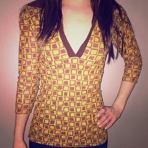 Sweet Pea Brown & Green Top