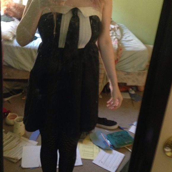Hot Topic Tuxedo Dress
