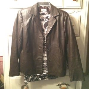Talbots Leather Jacket