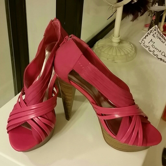 Pink high heels