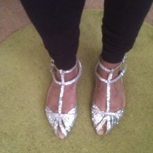 💎Zara 💎glitter flats 💙