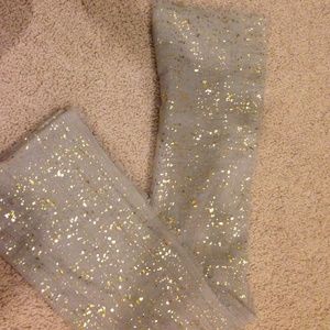 Spun Subtle luxury Beige with Gold Specks Scarf