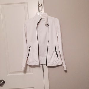 Cute women's small white athletic jacket