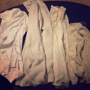 Bundle white sweaters