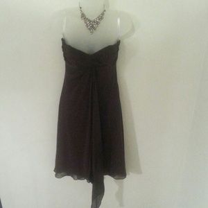 Elegant David's Bridal brown dress