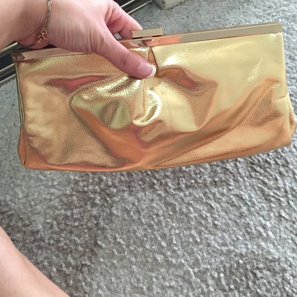 Gold Michael Kors Clutch. Never Used