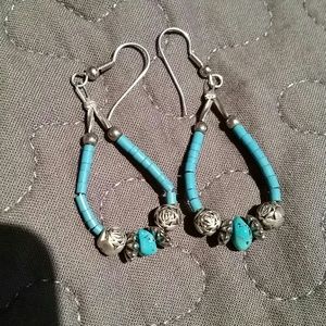 Turquoise BoHo chic earings