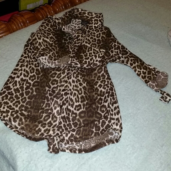 SOLD LOCALLY! Leopard print shirt!