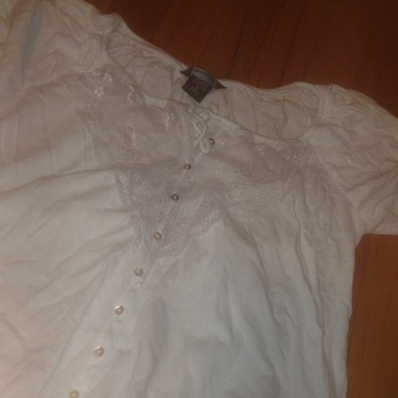 Cute white lace top