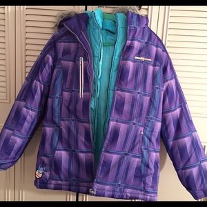 NWT Purple & Turquoise ZeroXposure winter jacket!