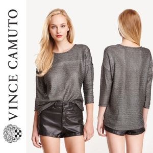 NWT VINCE CAMUTO METALLIC SWEATER