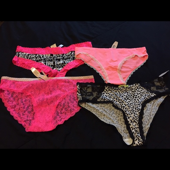4 large VICTORIA SECRET UNDERWEAR .