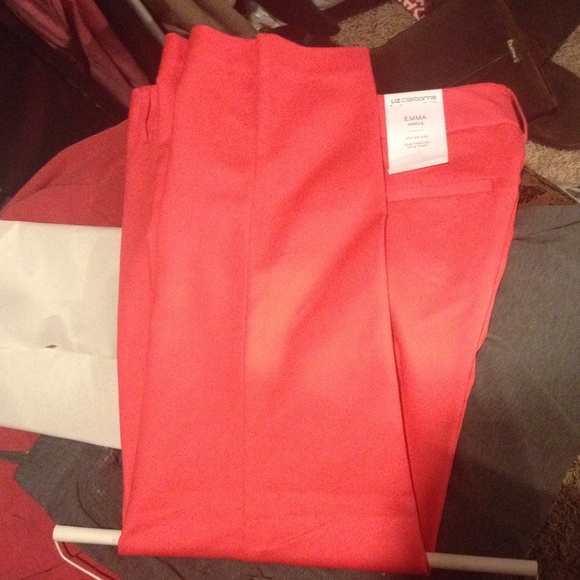 Coral ankle pants