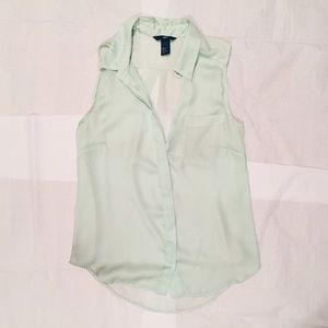 H&M Sleeveless Blouse in Mint