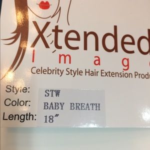 18/20 in  human hair exts sold in strands of 25