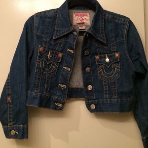 True Religion crop denim jacket