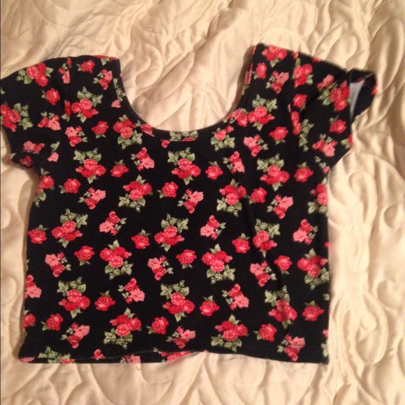 Floral crop top - Picture 1 of 2