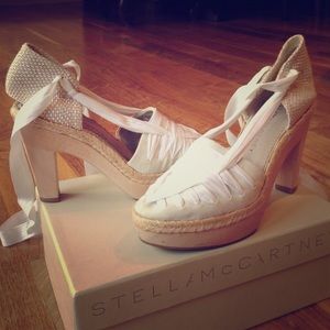 Stella McCartney wooden platform heels