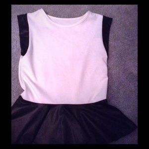 Black and white top from Cheryl Creations!