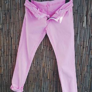 **SOLD** 90s skinny jeans pink
