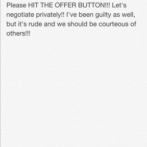 Please Use the Offer button!