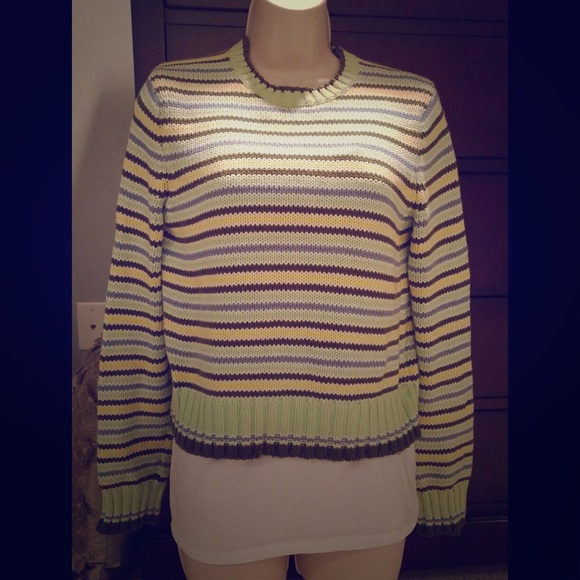 J Crew Striped Sweater - small.  WINTER SALE!!!! - Picture 1 of 2