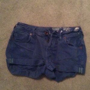 Adorable blue short shorts!