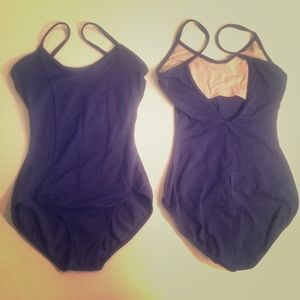 Two Gorgeous Navy Blue Ballet Leotards by Mirella