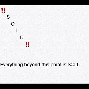 ‼️SOLD PRODUCTS‼️