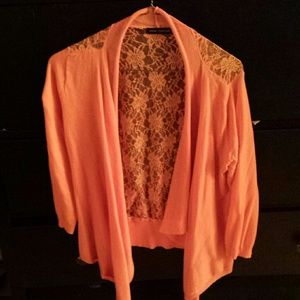 Peachy lace Cardigan