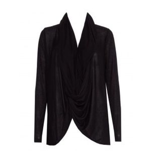 Alice + Olivia Drape Wrap Cardigan