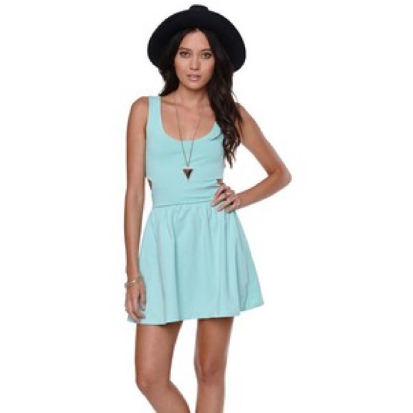 Pacsun mint green cutout dress!!