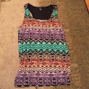 Forever 21 tribal print tank top