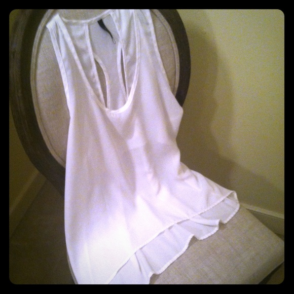 White high low shirt