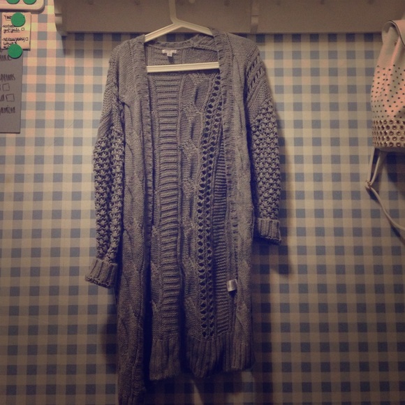 Long Grey Cardi