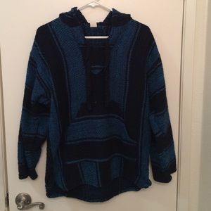 🌟SOLD🌟 Baja Hoodie in Black and Blue