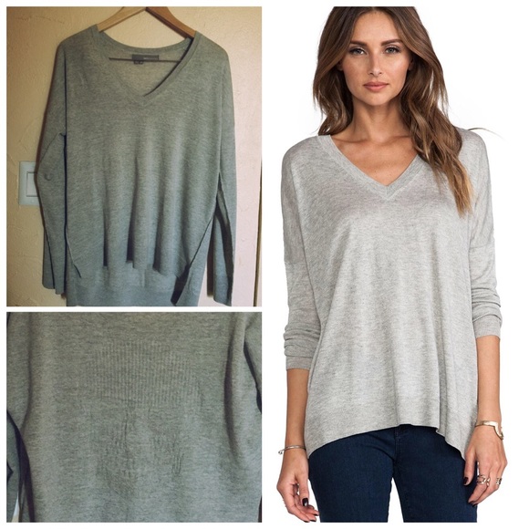 360 Sweater Tops - 360 Skull Sweater 💀 Gray Oversized Merino Wool L