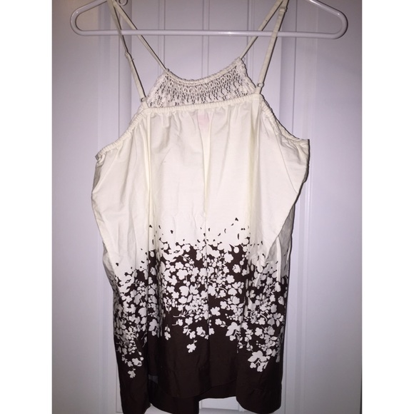 Creme & Brown Elle Causal Tank! 🎽