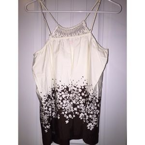 Creme & Brown Elle Causal Tank! 🎽