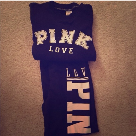 VS PINK sweatsuit & sperry bundle