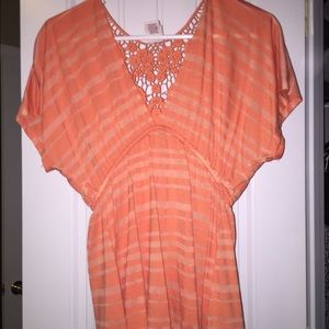 Orange Stripe Flow Tee!