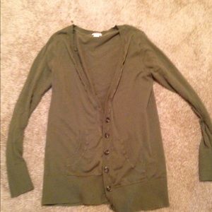 Green cardigan