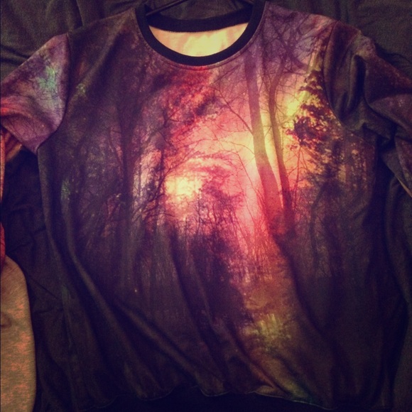 Colorful tree sweater