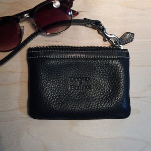 Dooney & Bourke black leather wristlet