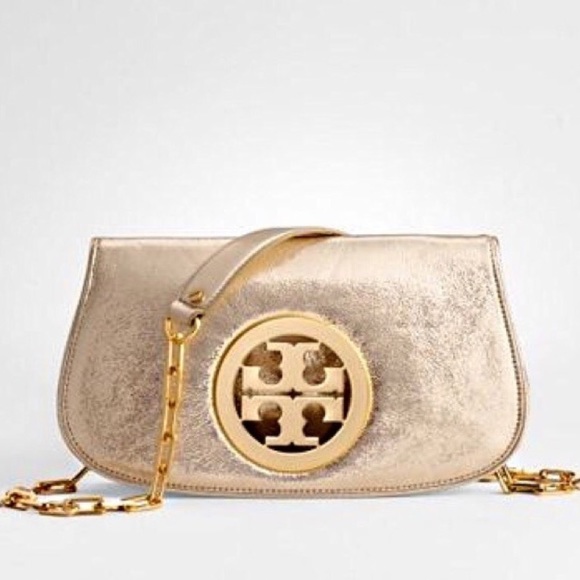 🚫SOLD on TRADESY🚫Metallic gold TB clutch
