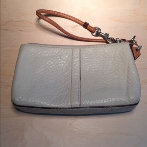 Coach leather wristlet