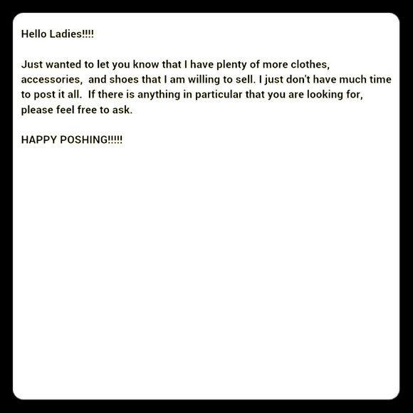 Clothes, accessories, and shoes