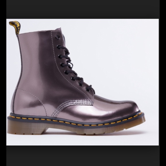 Metallic pewter doc martens