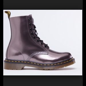 Metallic pewter doc martens