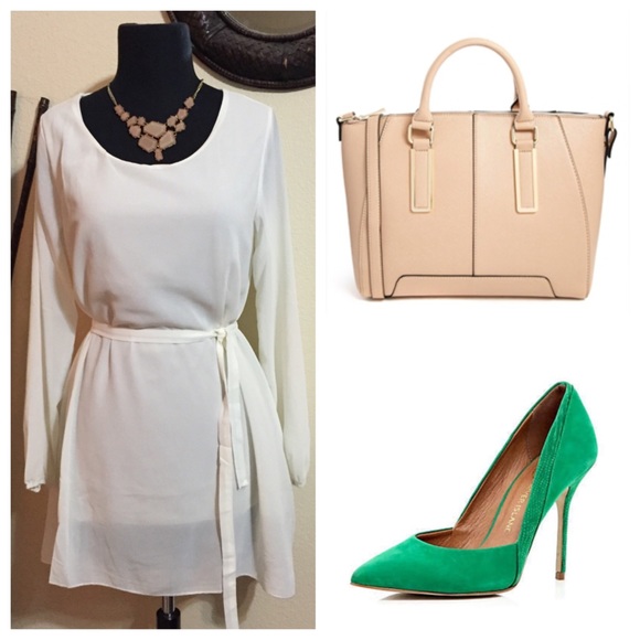 🎀SALE🎀Nwt l/s cream mini dress